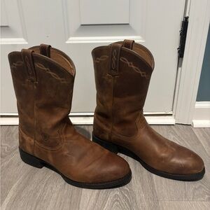 Ariat Men's Tan Leather Roper Cowboy Boots